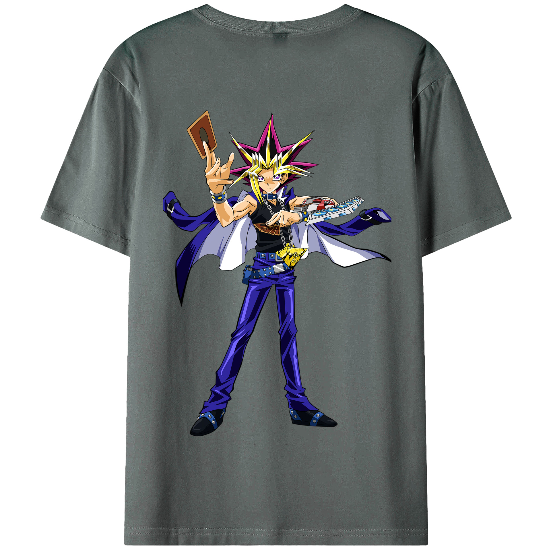 （画像用） 遊☆戯☆王 Yu-Gi-Oh! 綿100％半袖Tシャツ（背面プリント）